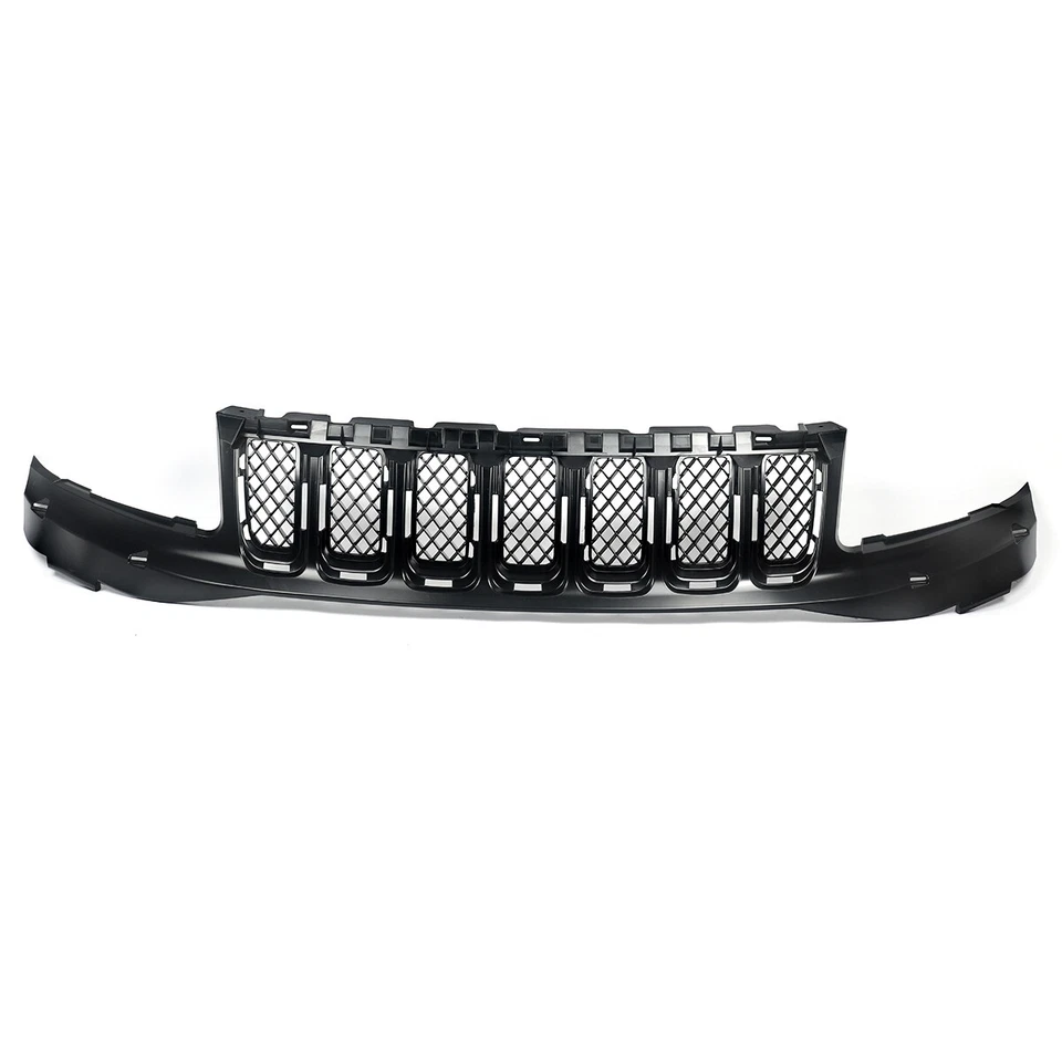Front Upper Grille Insert Replace Black Fit For 2014 2015 2016 2017 Jeep Compass - Image 2 of 4