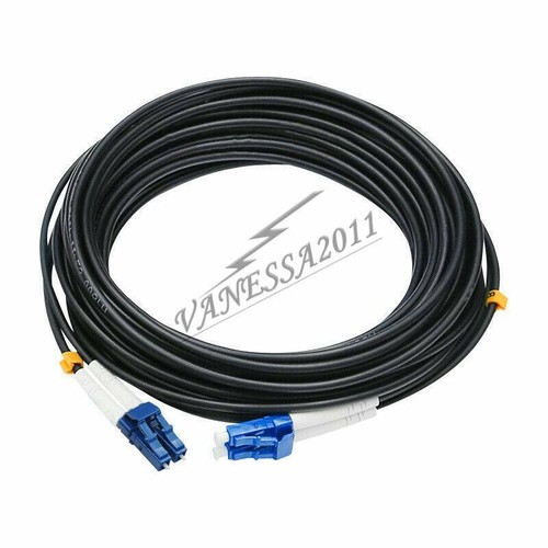 Lc-Lc UPC Sm 9/125 Blindé Fibre Câble Duplex Optique Brassage Cordon 60M - Photo 3/7