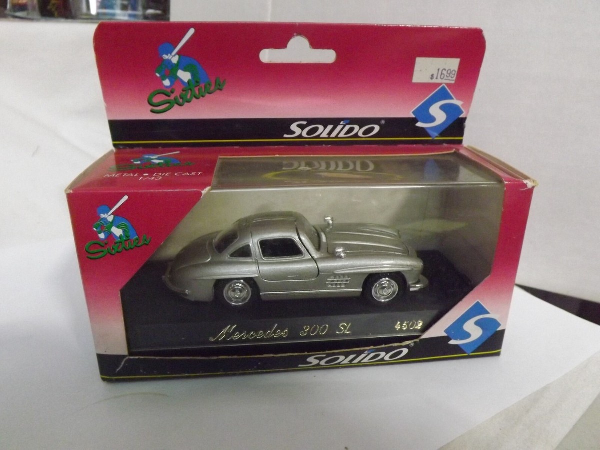 Solido Silver Mercedes 300 SL No. 4502 Made In France 1/43 Scale