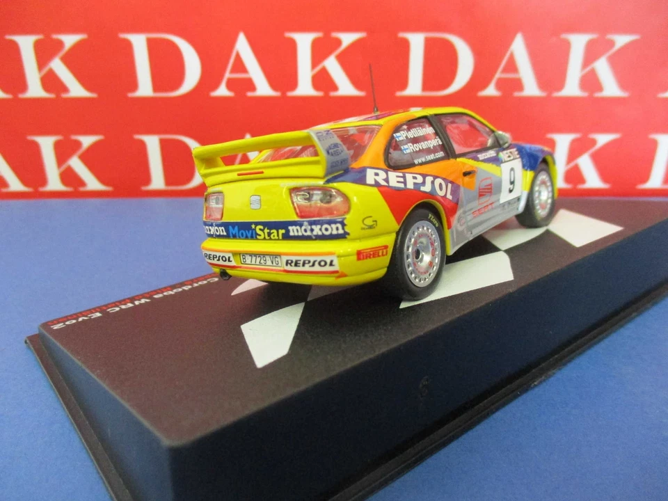 Die cast 1/43 Modellino Auto Seat Cordoba WRC Evo2 Rally Finland 1999 Rovanpera - Immagine 3 di 4