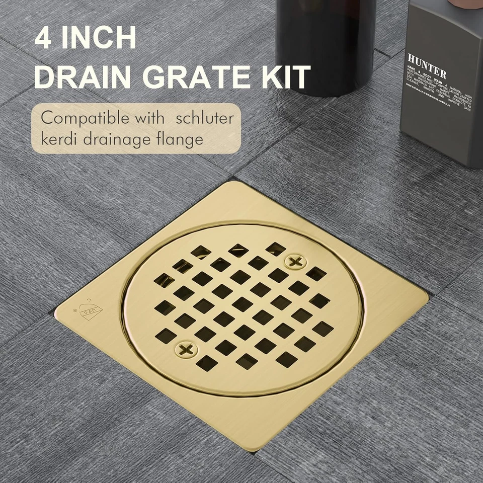 4 Inch Drain Grate Kit,Compatible with Schluter Kerdi Drain Flange, CUPC Certifi - Image 2 of 4