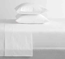 Pottery Barn QUEEN 1000 Thread Count White Sheet Set NWT Retail:  289