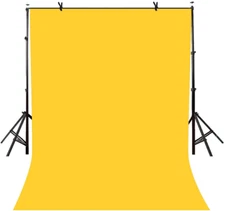 Photography Yellow Background Screen Portable Photo Backdrop (NO STAND INCLUDED)