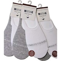 6 Paar Mustang True Denim Damen Socken Grau / Weiß Gr. 35-38