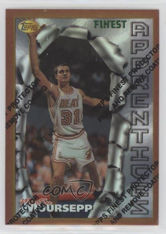 1996-97 Topps Finest Common - Bronze Refractor Martin Muursepp #11 Rookie RC