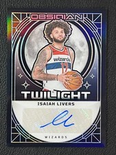 2023-24 Panini Obsidian #13 Isaiah Livers Twilight Signatures Auto /149 Wizards
