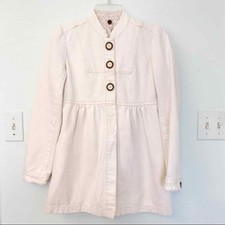 Fossil Empire Front Snap Coat White Ivory Small