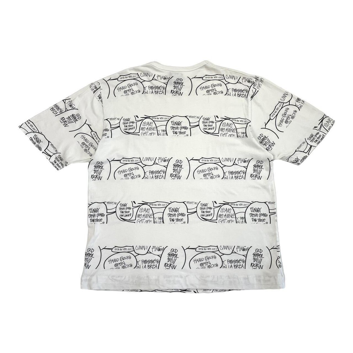 Vintage Stussy T-Shirt 00s Pocket Tee White Magazine Script