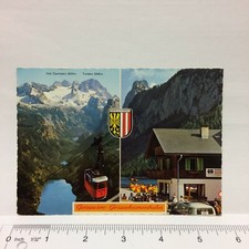 Postcard Austria Hoher Dachstein Gosaukammbahn Gosauseen Lake Mountain Cable Car