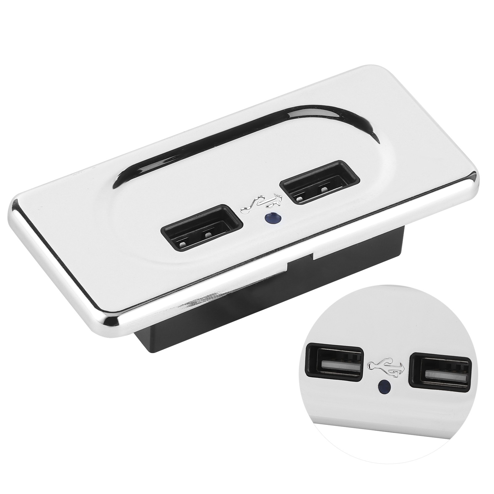 Dual USB 3.1A Socket With LED For 12/24V RV Caravan Replacement