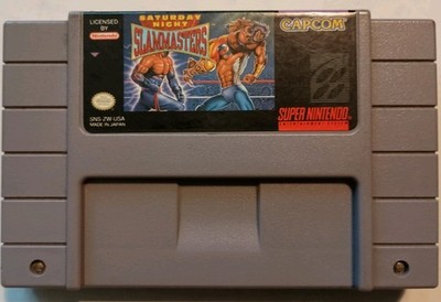 Saturday Night Slam Masters Super Nintendo SNES, Cartridge only, Capcom Cart