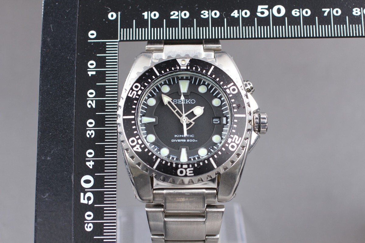 美品 SEIKO PROSPEX KINETIC SKA371P1 Seiko Men's Prospex Kinetic 200 Meter Dive Watch SKA371