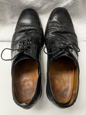 Nike Wingtip Men's Shoes Size 8.5 D Pre-owned Black Leather