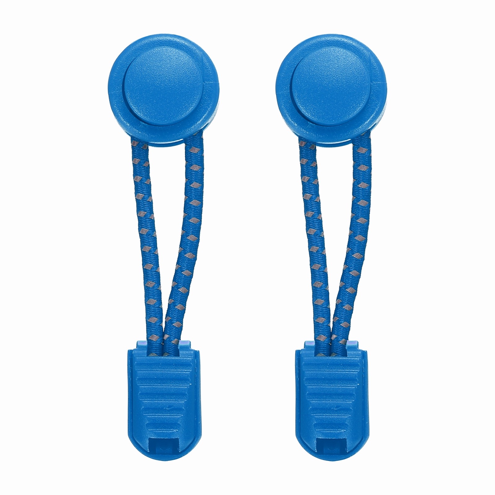 APL 2 Pezzi Lacci Elastici per Scarpe Senza Lacci per Scarpe per Adulti Punto Riflettente Blu Lago