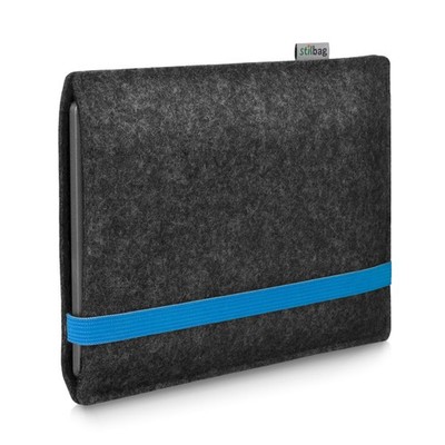 Filztasche LEON für PocketBook Basic Lux 3 - anthrazit/blau (ebook Reader tas...
