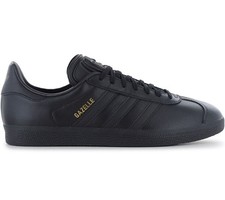 Adidas Originales Gazelle Hombres Tenis Cuero Negro Parte Superior Baja BB5497 Nuevo