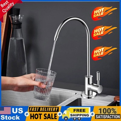 1/4 Inch RO Drinking Water Filter Faucet Reverse Osmosis System Sink Tap KU