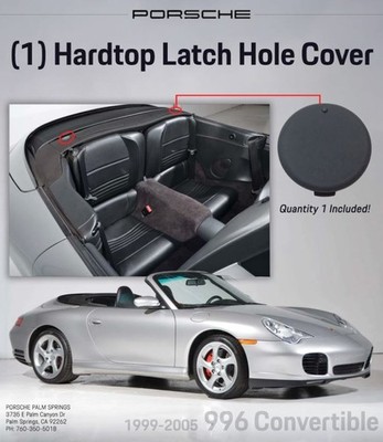 1999-2005 Porsche 911 Plastic Cover for Hardtop Latch Hole Black
