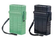 2Piece Cigarette Cover Storage Pack Flip Hard Box Case Holder Clip Black ZX-309