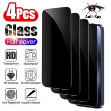 4PCS Privacy Tempered Glass Screen Protector For iPhone 16 15 14 Plus 13 Pro Max