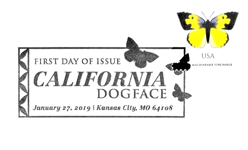 BUTTERFLY CALIFORNIA DOGFACE US #5346 NON-MACHINABLE RATE FOREVER STAMP DCP FDC - Image 4 of 4