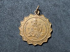 Raro Amuleto Tailandés LP Chaem Wat Takong Phra Rahu Chakra Medalla Cobre B.E.2517
