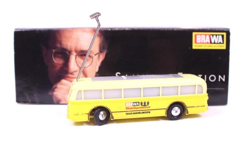 Brawa 6098 Trolleybus O-Bus Motorwagen Einzeln DC Gelb Für Oberleitung H0 OVP | Zustand: Gebraucht