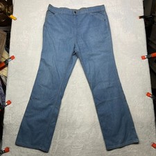 Vintage 80s Levi's Orange Tab Bootcut Jeans Men's Blue Denim USA Made - 38X32