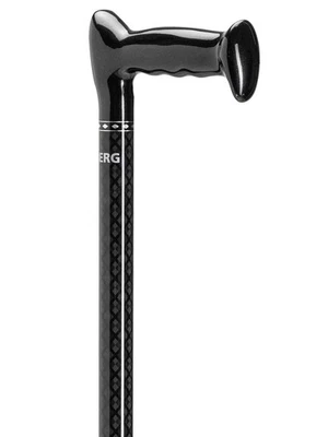 Stock-Fachmann Carbon Gehstock Mit Escortgriff 11- Fach Höhenverstellbar - Bild 1 von 4