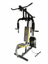 Multi Gym Adjustable Plates Preacher Pulley Exercise Machine Lats Press 70 kgs