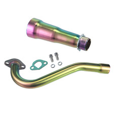 Exhaust Header Pipe 3 Stage Exhaust Tip For Predator 196cc 212cc GX160 GX200
