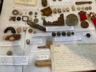 Lots of Great Relics(Confederate buttons, dug items, hair from Jackson's horse)