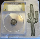 1844 Seated Liberty Half Dime – ANACS VF20 Details. Nice example priced to sell