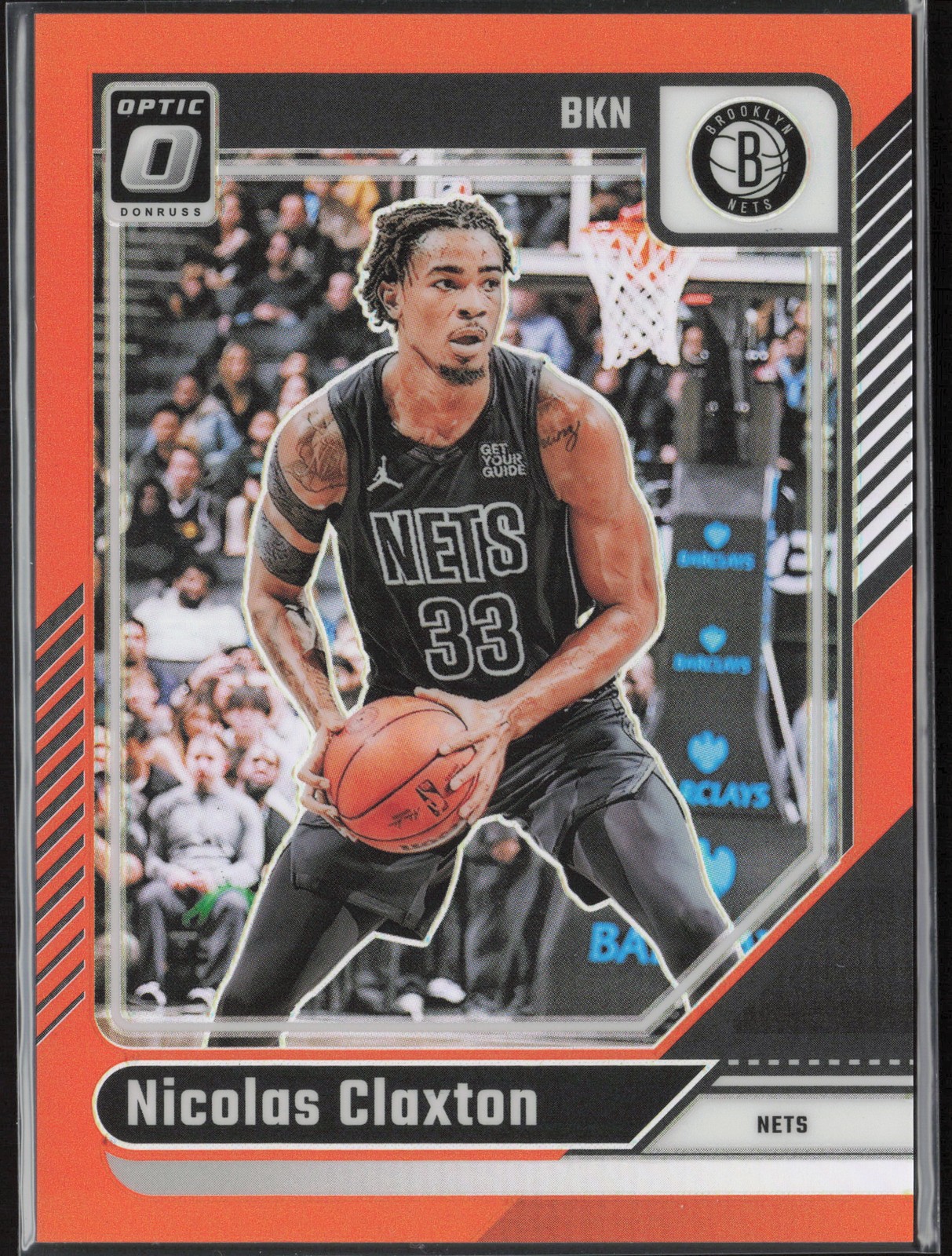 Nicolas Claxton 2024-25 Donruss Optic Orange #170 /175 Brooklyn Nets