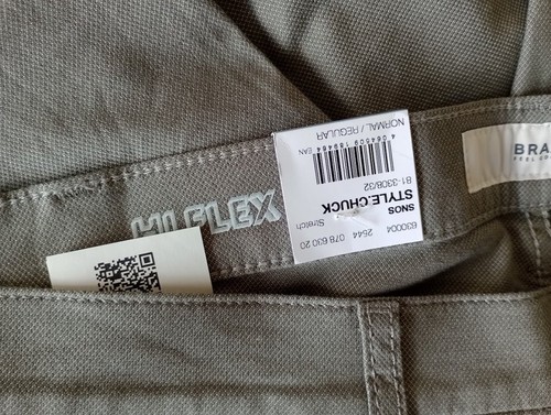 Pantalón BRAX Chuck **talla 42 cintura x 34 pierna** HI-FLEX MEDIDO 99,95 €rrp NUEVO - Imagen 6 de 12