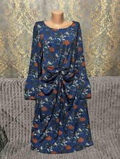 Women Studio Pollini Dress Navy Floral 46 / 3XL /