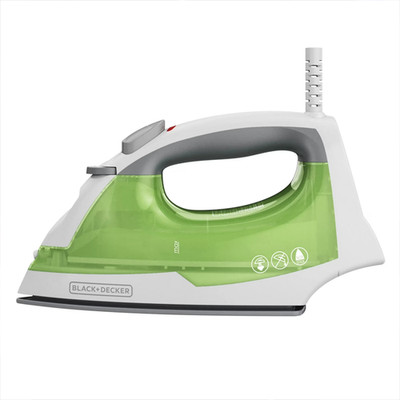 BLACK+DECKER Easy Steam Compact Steam Iron TrueGlide Nonstick Soleplate SmartSte