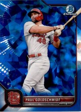 Paul Goldschmidt 2022 Bowman Chrome Sapphire #42 St. Louis Cardinals