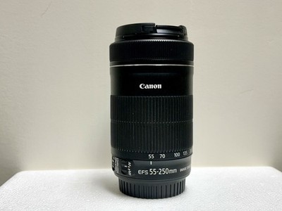Canon EF-S 55-250mm f4-5.6 IS STM Camera Lens With Lens Caps