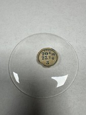 Vintage W.B. C Pocket Watch Mineral Crystal Domed 46.39mm 20 8/16 23 2/4 5 Clear