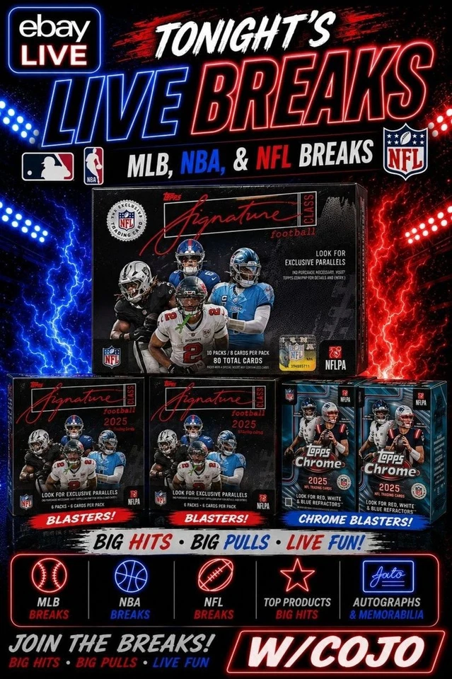 !! Topps Signature, Optic, Bowman & Series 2 !!  Breaks & Persys w/COJO !!