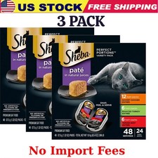 Sheba Perfect Portions Wet Cat Food Pate Savory Chicken Entree, 3 PACK 24ct
