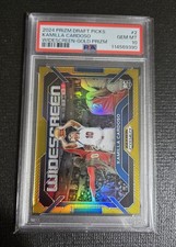 Kamilla Cardoso 2024 Prizm Draft Picks Widescreen 2 Gold Prizm /10 RC PSA 10