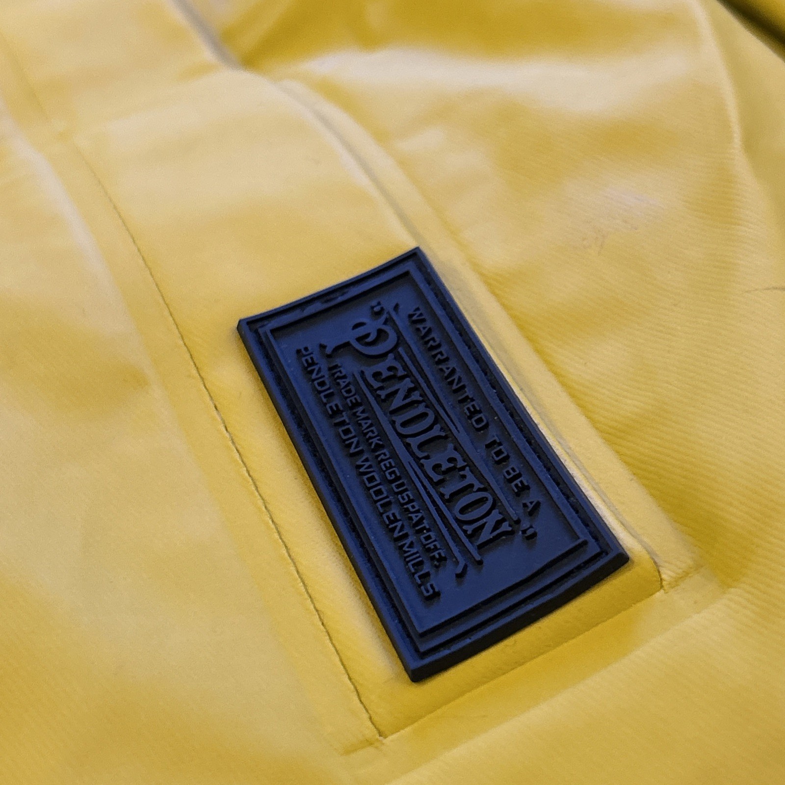 Pendleton Rain Jacket Womens Small Yellow Hooded … - image 4