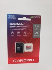 SanDisk ImageMate 512GB microSDXC UHS-I A1 U1 V10 Memory Card with Adapter New