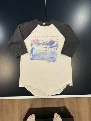 80’s RUSH Grace Under Pressure Tour Raglan T-Sh 1980s vintage concert t-shirt, vintage, single stitch, B+ condition