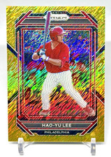 2023 Panini Prizm Hao-Yu Lee #44 Gold Shimmer Prizm 04/10 Detroit Tigers