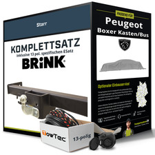 Für PEUGEOT Boxer Kasten/Bus 250 Anhängerkupplung starr +eSatz 13pol 11- Kit NEU