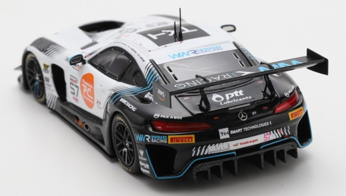 Miniature Mercedes-AMG GT3 Evo Spark 1/43 de la course 24H Spa