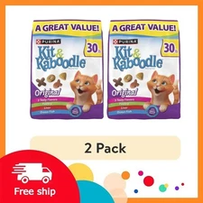 (2 pack) Purina Kit & KaboodleOriginal, Indoor Dry Cat Food,Chicken,Liver,Turkey